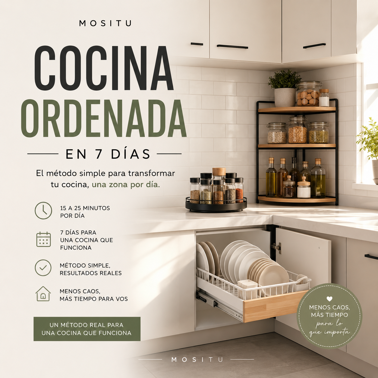 Gu&iacute;a Cocina ordenada en 7 d&iacute;as